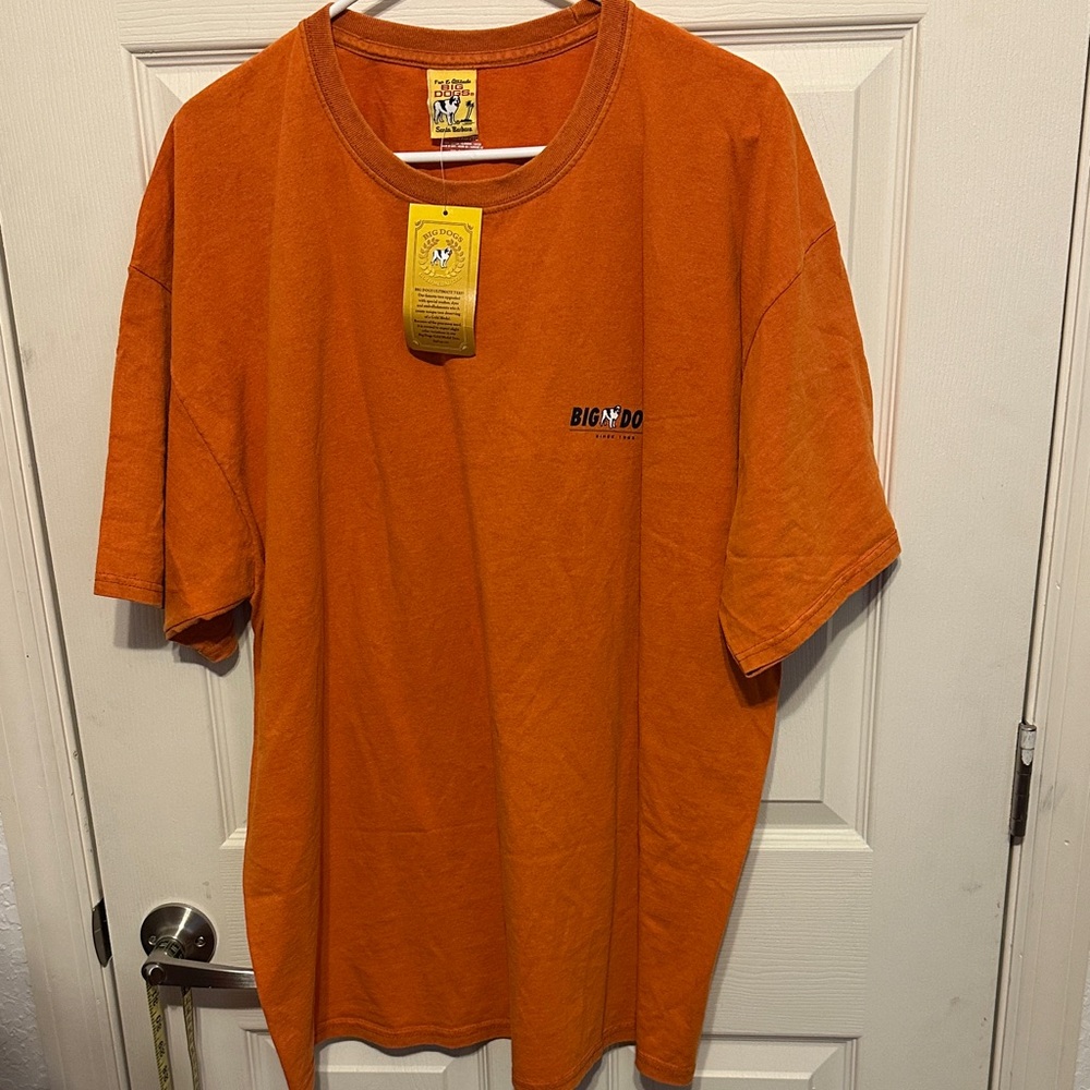 Big Dogs Bold Orange Short Sleeve Tee